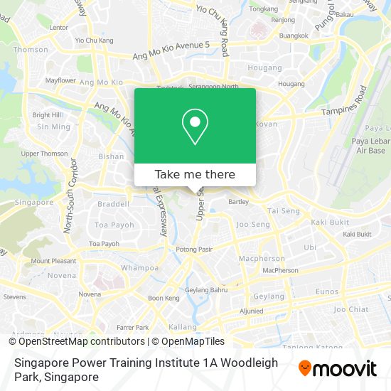 Singapore Power Training Institute 1A Woodleigh Park map