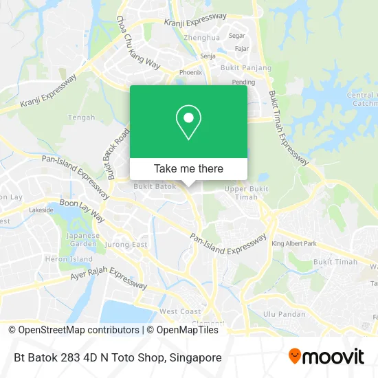 Bt Batok 283 4D N Toto Shop map
