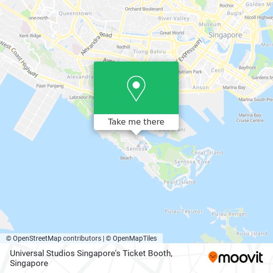 Universal Studios Singapore's Ticket Booth地图