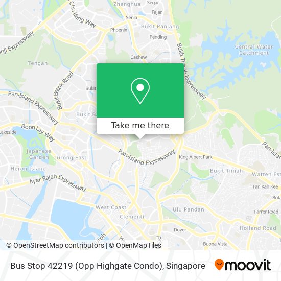 Bus Stop 42219 (Opp Highgate Condo)地图