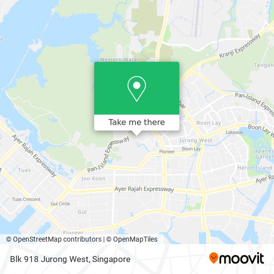 Blk 918 Jurong West map