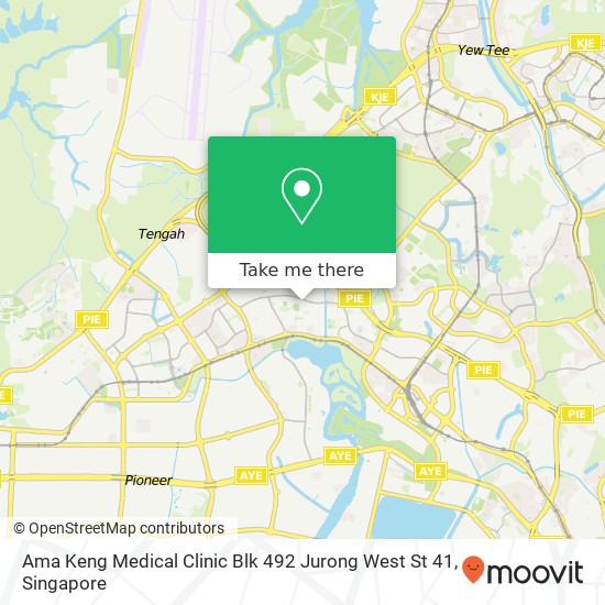 Ama Keng Medical Clinic Blk 492 Jurong West St 41地图