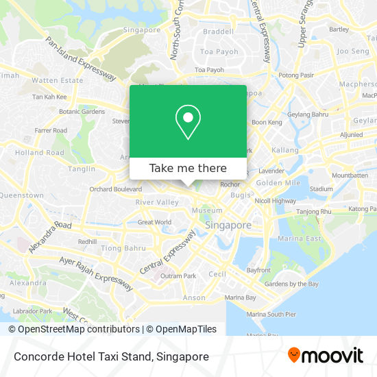 Concorde Hotel Taxi Stand map