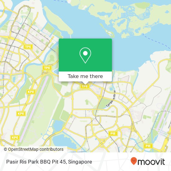 Pasir Ris Park BBQ Pit 45 map
