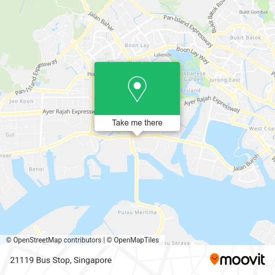 21119 Bus Stop map