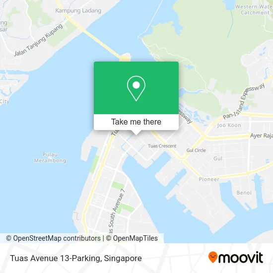 Tuas Avenue 13-Parking map