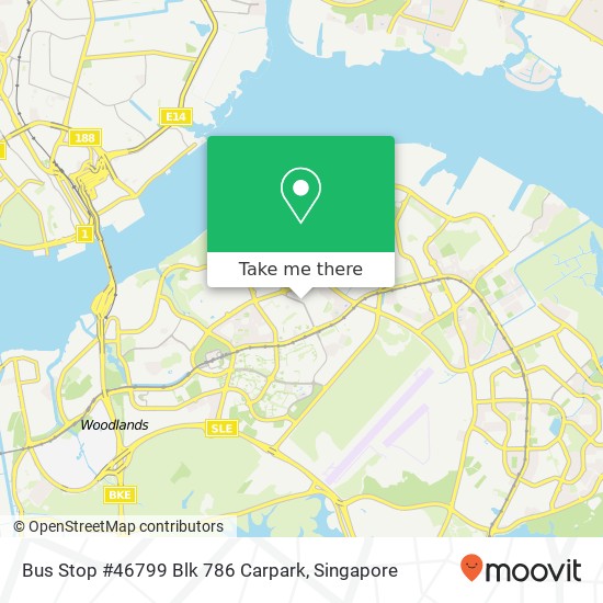 Bus Stop #46799 Blk 786 Carpark map