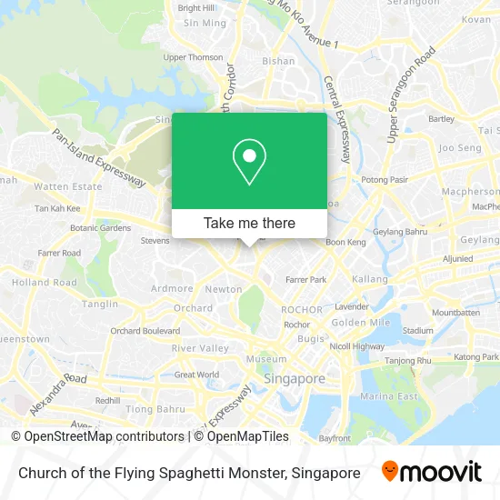Church of the Flying Spaghetti Monster map
