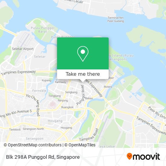 Blk 298A Punggol Rd地图