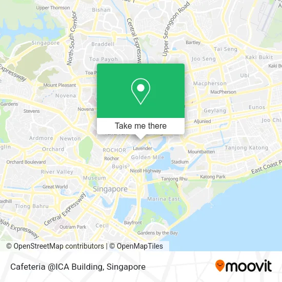 Cafeteria @ICA Building map