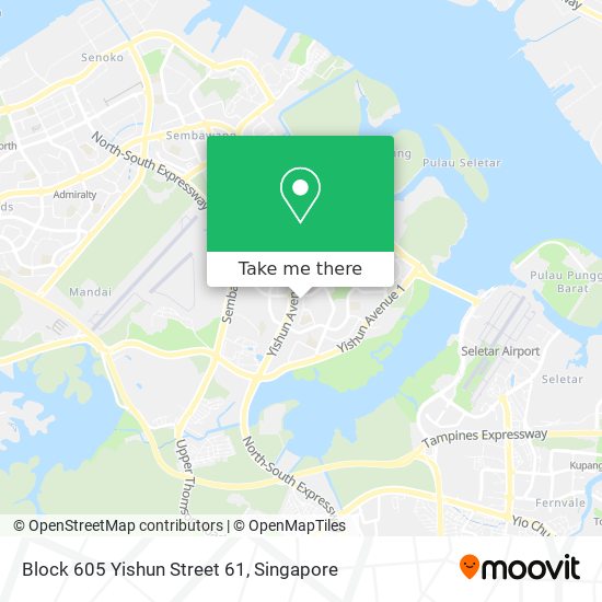 Block 605 Yishun Street 61 map