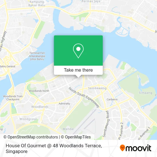 House Of Gourmet @ 48 Woodlands Terrace地图