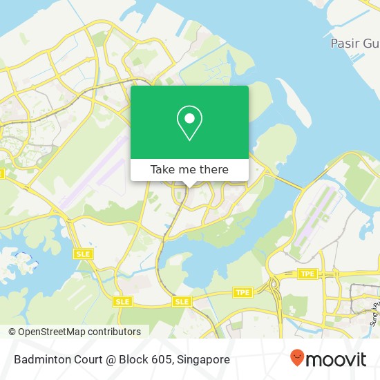 Badminton Court @ Block 605 map