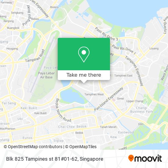 Blk 825 Tampines st 81#01-62地图