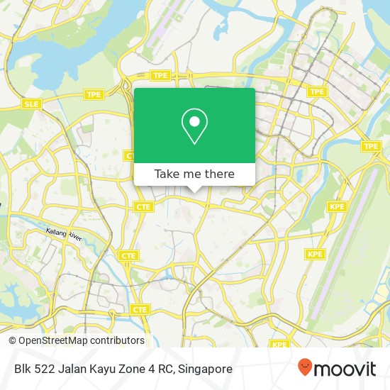 Blk 522 Jalan Kayu Zone 4 RC地图