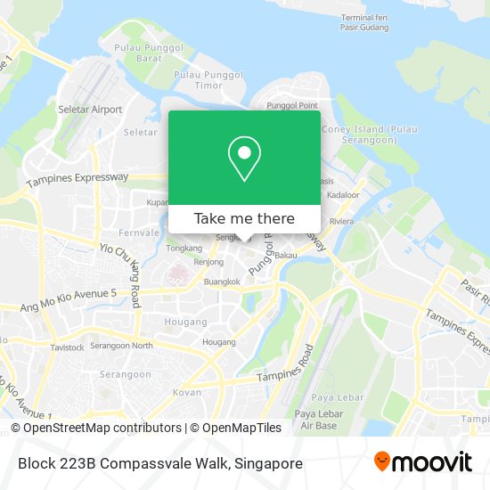 Block 223B Compassvale Walk map
