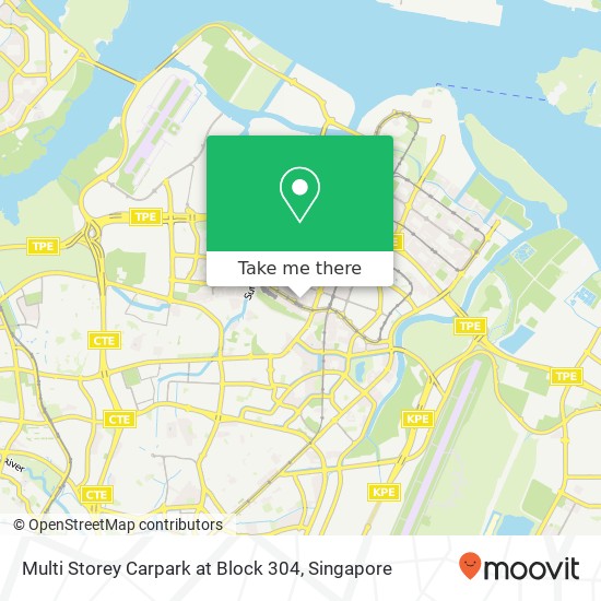 Multi Storey Carpark at Block 304 map