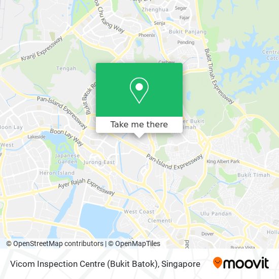 Vicom Inspection Centre (Bukit Batok) map