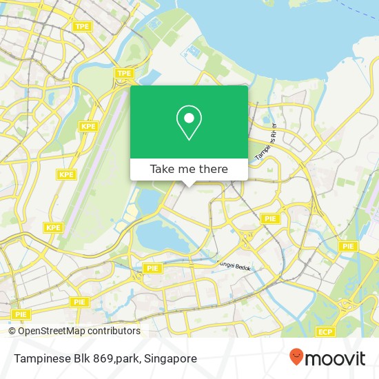 Tampinese Blk 869,park地图