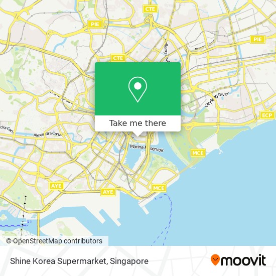Shine Korea Supermarket map