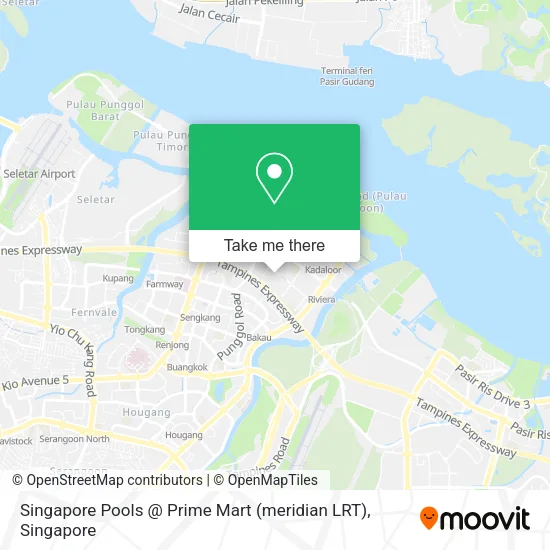 Singapore Pools @ Prime Mart (meridian LRT) map