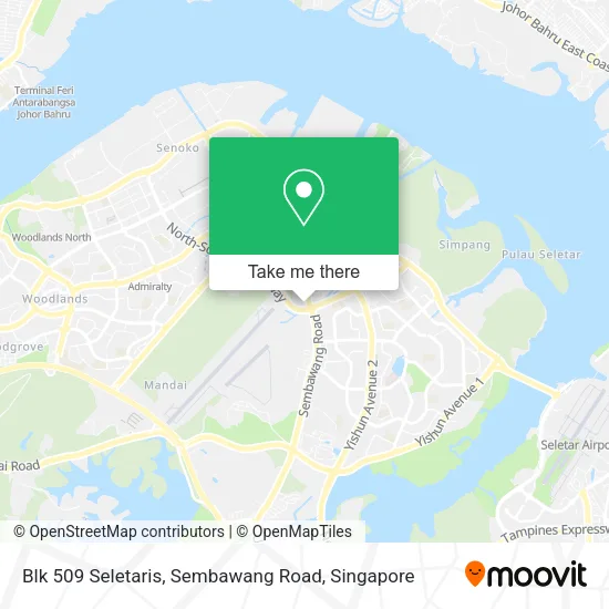 Blk 509 Seletaris, Sembawang Road地图