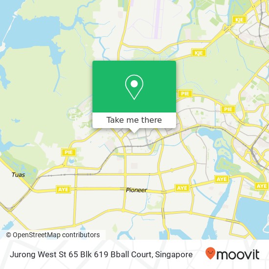 Jurong West St 65 Blk 619 Bball Court map