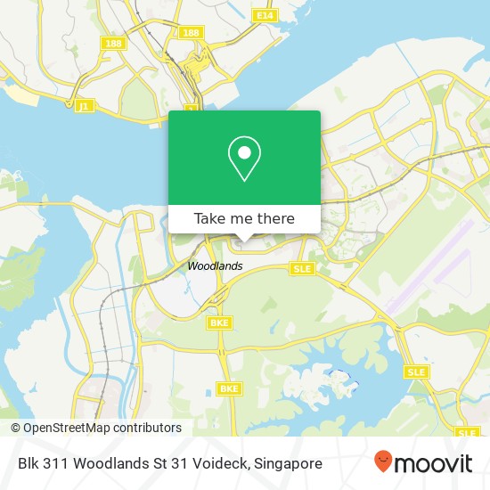 Blk 311 Woodlands St 31 Voideck地图