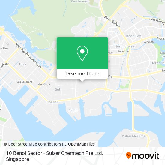 10 Benoi Sector - Sulzer Chemtech Pte Ltd map