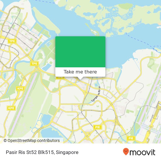 Pasir Ris St52 Blk515 map