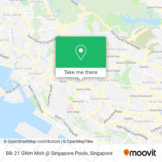 Blk 21 Ghim Moh @ Singapore Pools地图