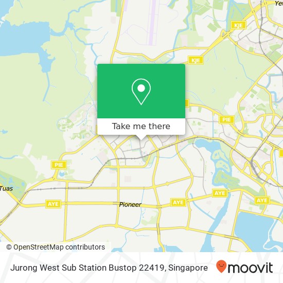 Jurong West Sub Station Bustop 22419地图