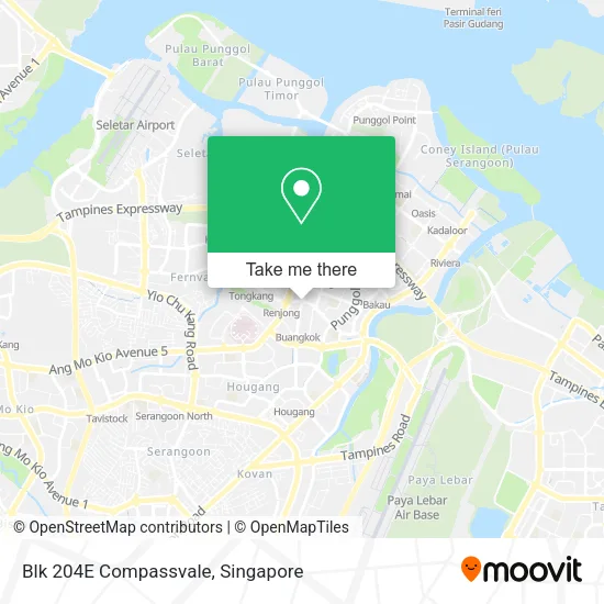 Blk 204E Compassvale map