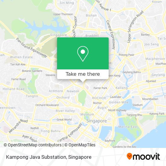 Kampong Java Substation map