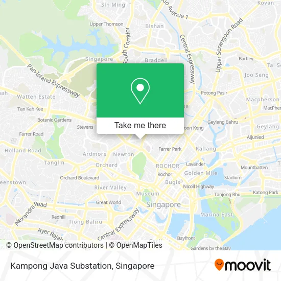 Kampong Java Substation map