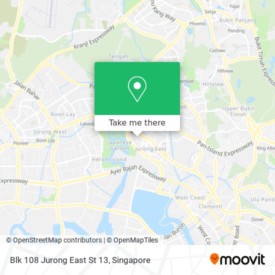 Blk 108 Jurong East St 13地图