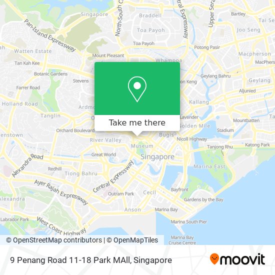 9 Penang Road 11-18 Park MAll map