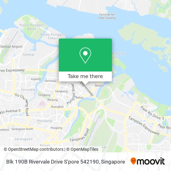 Blk 190B Rivervale Drive S'pore 542190地图