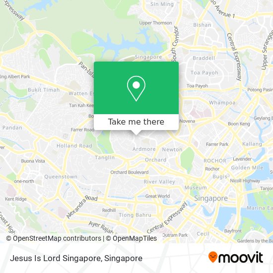 Jesus Is Lord Singapore map