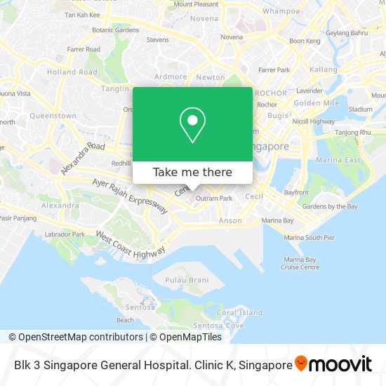 Blk 3 Singapore General Hospital. Clinic K地图