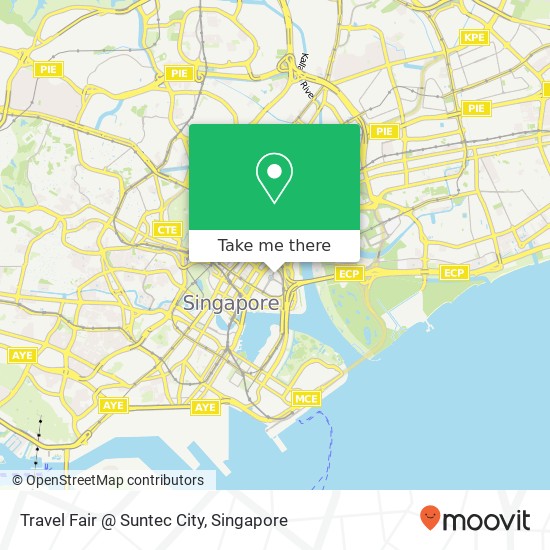 Travel Fair @ Suntec City map