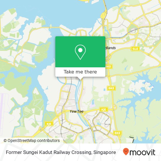 Former Sungei Kadut Railway Crossing map