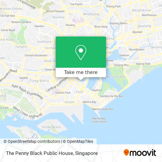 The Penny Black Public House map