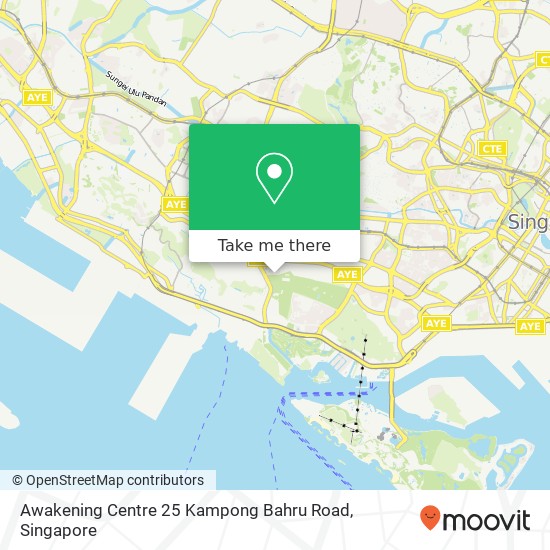 Awakening Centre 25 Kampong Bahru Road map