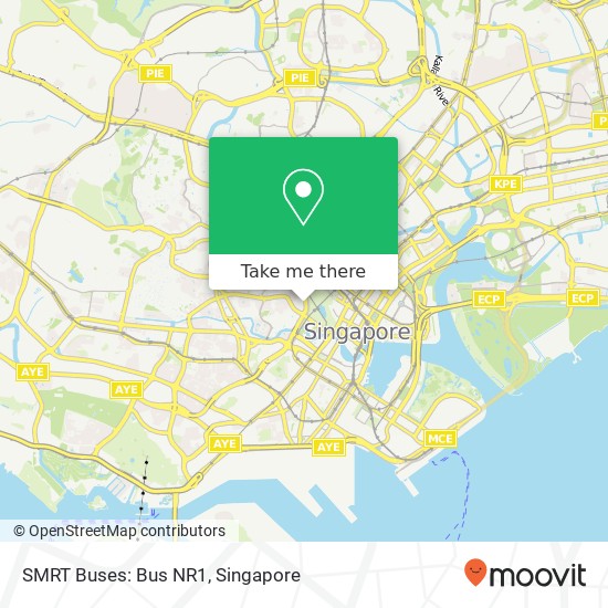 SMRT Buses: Bus NR1 map