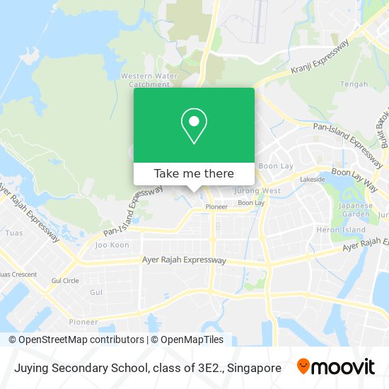 Juying Secondary School, class of 3E2. map