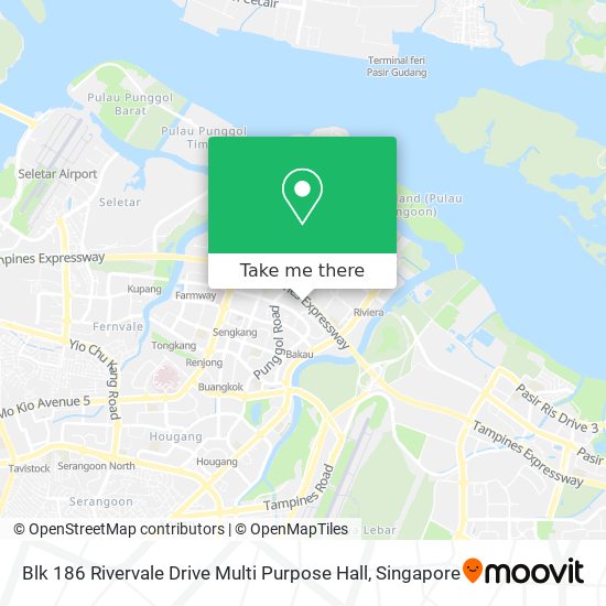 Blk 186 Rivervale Drive Multi Purpose Hall map