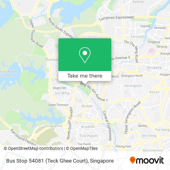 Bus Stop 54081 (Teck Ghee Court) map