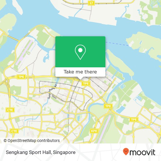 Sengkang Sport Hall map