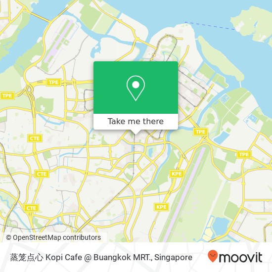 蒸笼点心 Kopi Cafe @ Buangkok MRT.地图